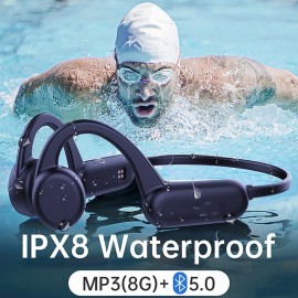 Bone Conduction Bluetooth Earphone X18 Pro Wireless Headphones IPX8 Swimming IPX4 Waterproof Headset Built-in 8GB
