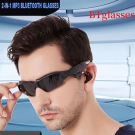 Smart Glasses Headphones, Wireless Bluetooth 5.0 Calling Eyeglasses Sport HD Audio Hands-Free Music Anti-Blue Eyeglasses Outdoor
