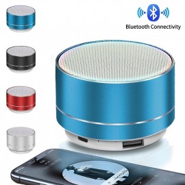 A10 Wireless Bluetooth Speaker Small Steel Gun Subwoofer Portable Mini Gift Card  U Disk TF Outdoor