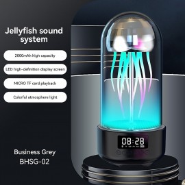 Mini Creative Speaker Mobile Mechanical Jellyfish Bluetooth Speaker Colorful Lamp Octopus Audio Home Desktop Ornaments Gift
